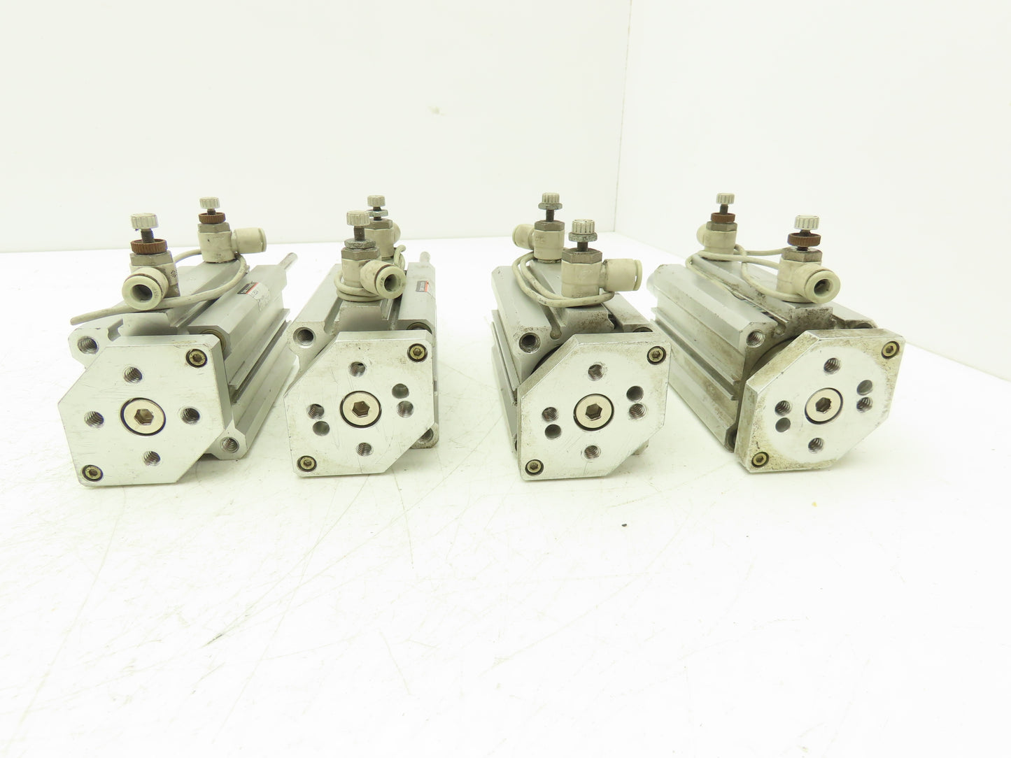 SMC US12524 Pneumatic Air Cylinder 2" Stroke Non Rotating Rod Lot of 4