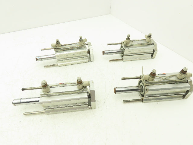 SMC US12524 Pneumatic Air Cylinder 2" Stroke Non Rotating Rod Lot of 4