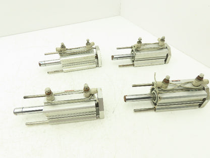 SMC US12524 Pneumatic Air Cylinder 2" Stroke Non Rotating Rod Lot of 4
