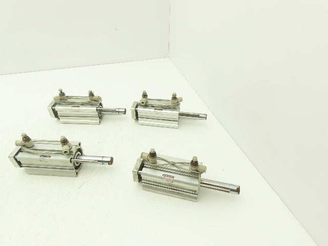 SMC US12524 Pneumatic Air Cylinder 2" Stroke Non Rotating Rod Lot of 4