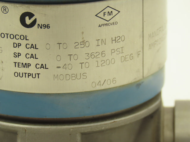 Rosemount 3095 FB2DBBA13AB001ANSJ Pressure Transmitter 7.5-30VDC 3626PSI