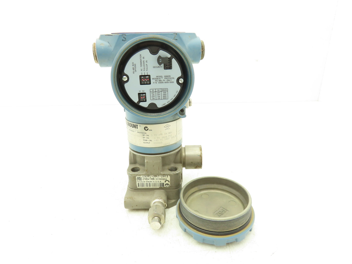 Rosemount 3095 FB2DBBA13AB001ANSJ Pressure Transmitter 7.5-30VDC 3626PSI
