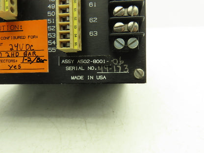 Baldwin Technology Model 1125 Ultrasonic Detector Controller 24VDC