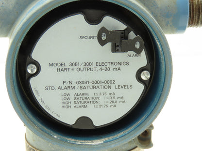 Rosemount 3051 TG2A2B21AB4E5A0215 Pressure Transmitter 10.5-55VDC 150PSI