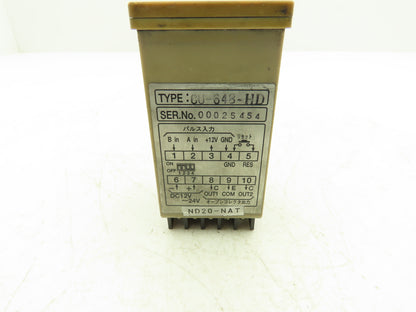 Unics CU-648 Digital Meter/Counter 12VDC 24VAC