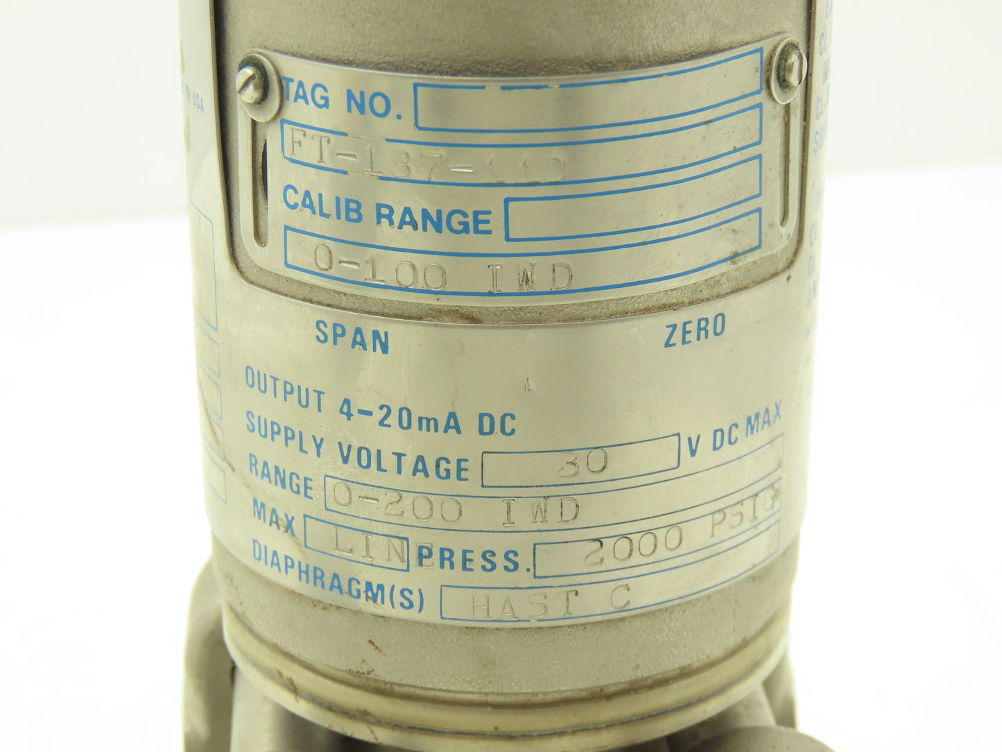Gould PD3000-200-32-21-XX-XX Electronic Pressure Transmitter 30VDC 0-2000PSI XP