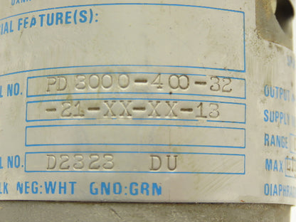 Gould PD3000-400-32-21-XX-XX-13 Electronic Pressure Transmitter 30VDC 2000PSI XP