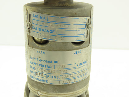 Gould PD3000-400-32-21-XX-XX-13 Electronic Pressure Transmitter 30VDC 2000PSI XP