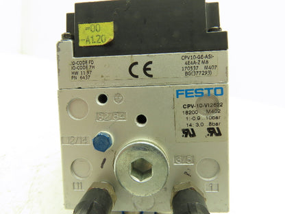 Festo CPV10-GE-ASI-4E4A-Z M8 4-Station Solenoid Valve Manifold 24VDC 185880 (x2)