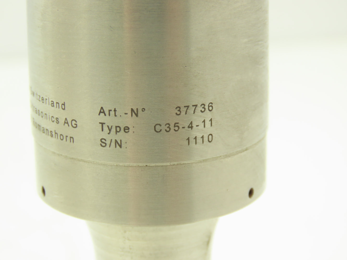 Rinco C35-4-11 Ultrasonic Welding Transducer Converter 35kHz w/Booster 1:1.5 AI