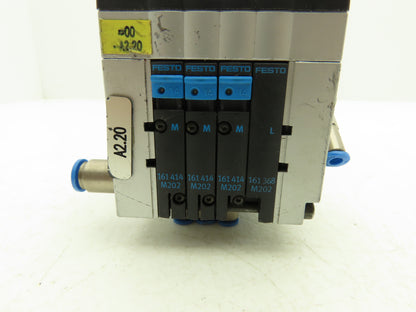 Festo CPV10-GE-ASI-4E4A-Z M8  4-Station Solenoid Air Valve Manifold 24VDC 161414