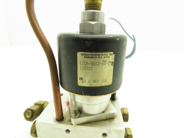Versa E7SM-8012-66-Z-A120 Pneumatic Air Valve 2-Inlet 3-Way 2-Position NO 150psi