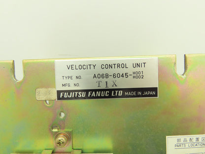Fujitsu Fanuc A06B-6045-H001/H002 Velocity Control Unit