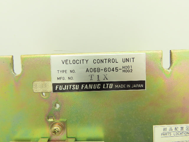 Fujitsu Fanuc A06B-6045-H001/H002 Velocity Control Unit