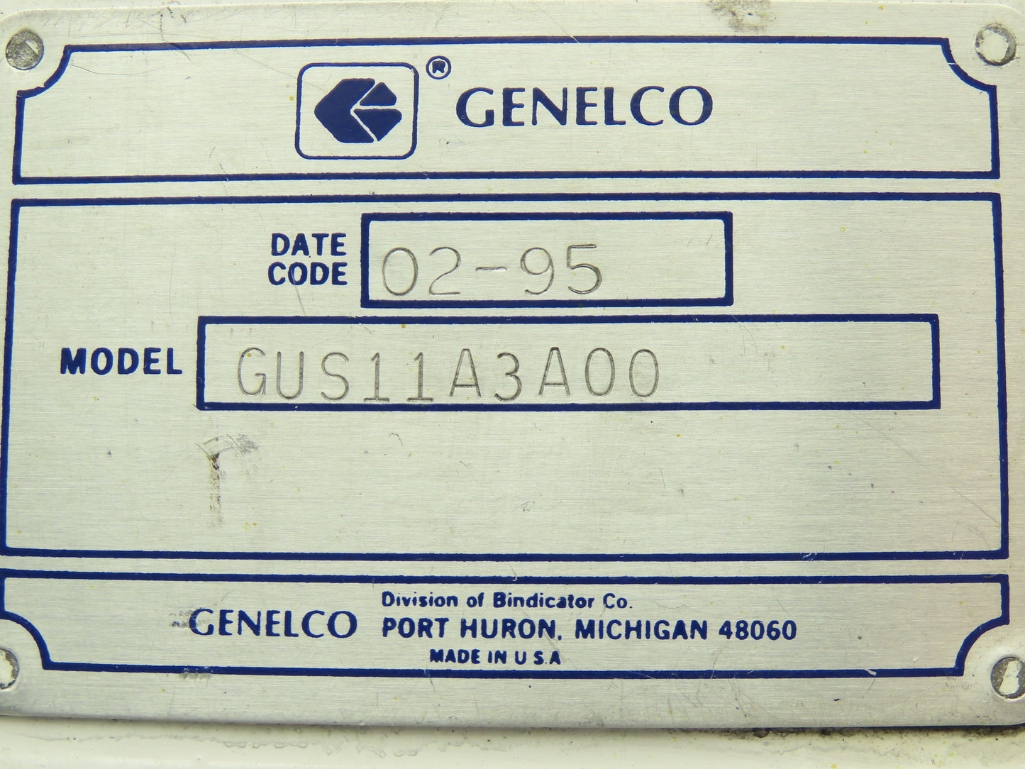 Genelco Bindicator GUS11A3A00 Level Transmitter Sensor 3" Flange