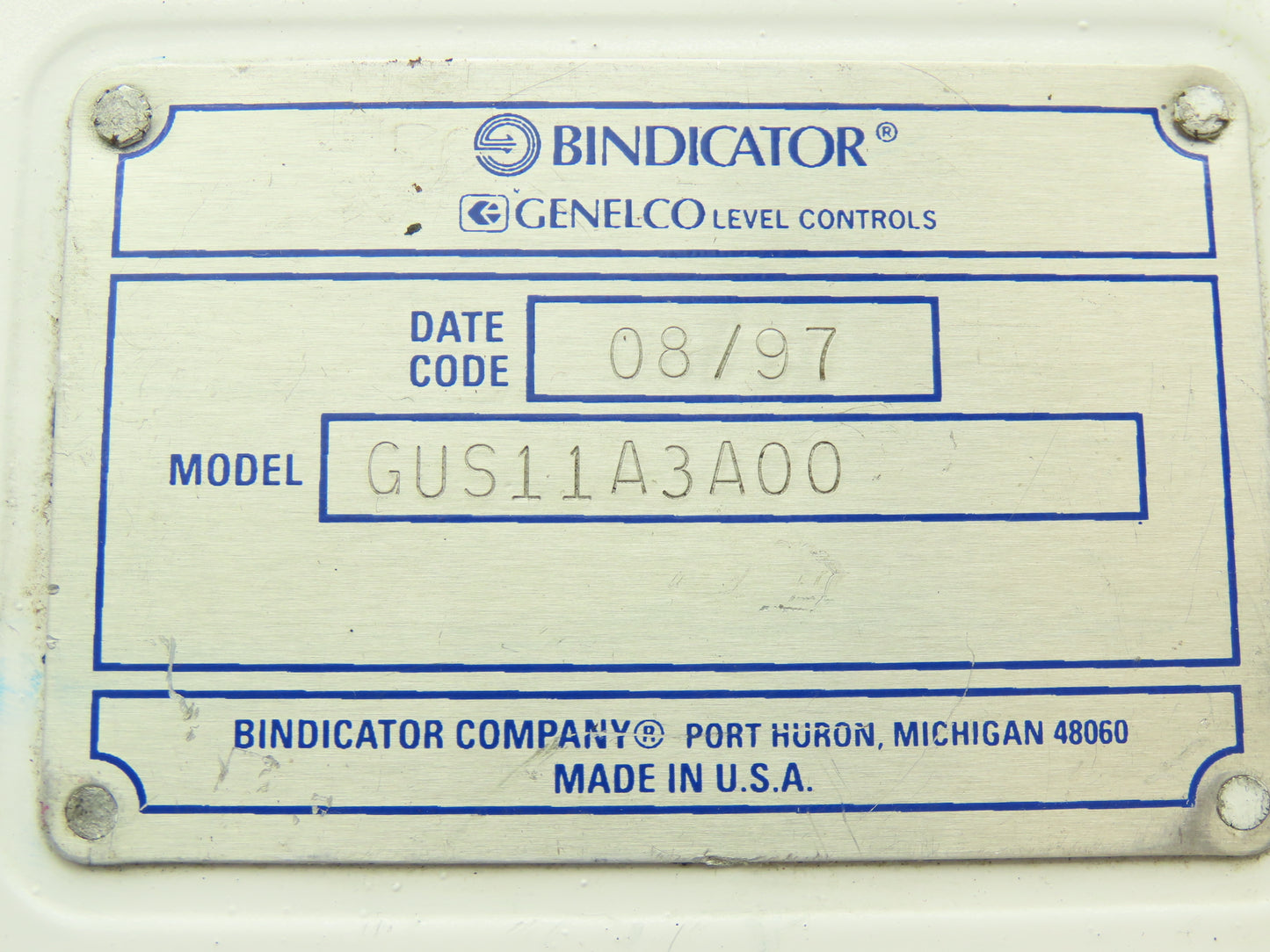 Genelco Bindicator GUS11A3A00 Level Transmitter Sensor 3" Flange