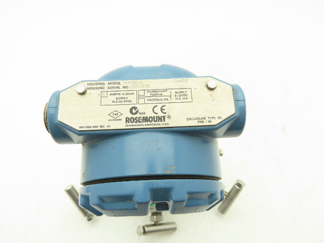 Rosemount 3051S1CD2A2A11A2AQ4 Coplanar Pressure Transmitter 11-42VDC 0-100" H2O
