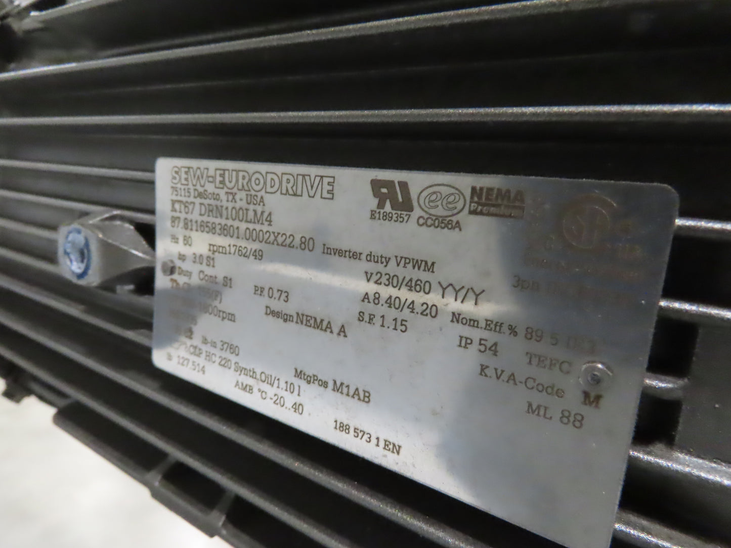 Hytrol BPC 49"x 24' 6" Slider Bed Conveyor 47" Belt 3Hp 3PH Center Drive 128fpm