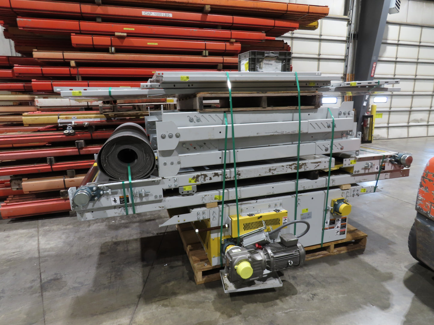 Hytrol BPC 49"x 24' 6" Slider Bed Conveyor 47" Belt 3Hp 3PH Center Drive 128fpm