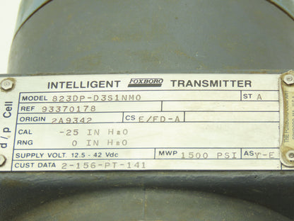 Foxboro 823DP-D3S1NM0 Intelligent Differential Pressure Transmitter 12.5-42vdc