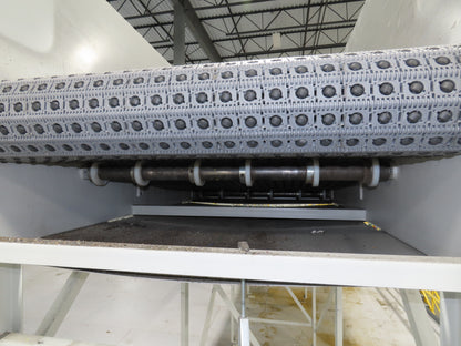 52"x 87' MatTop Roller Belt Conveyor 15Hp 3PH End Drive 10'H Variable Speed VFD