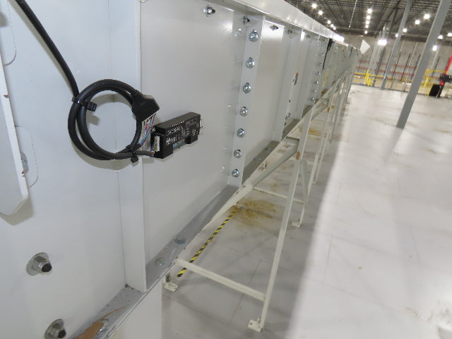 52"x 87' MatTop Roller Belt Conveyor 15Hp 3PH End Drive 10'H Variable Speed VFD