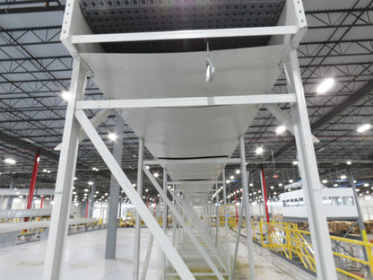 52"x 87' MatTop Roller Belt Conveyor 15Hp 3PH End Drive 10'H Variable Speed VFD