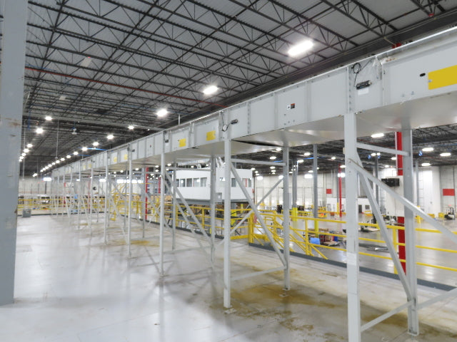 52"x 87' MatTop Roller Belt Conveyor 15Hp 3PH End Drive 10'H Variable Speed VFD