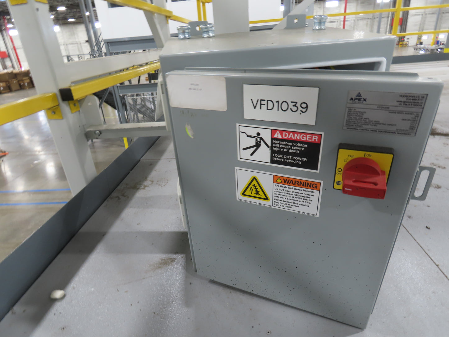 52"x 87' MatTop Roller Belt Conveyor 15Hp 3PH End Drive 10'H Variable Speed VFD