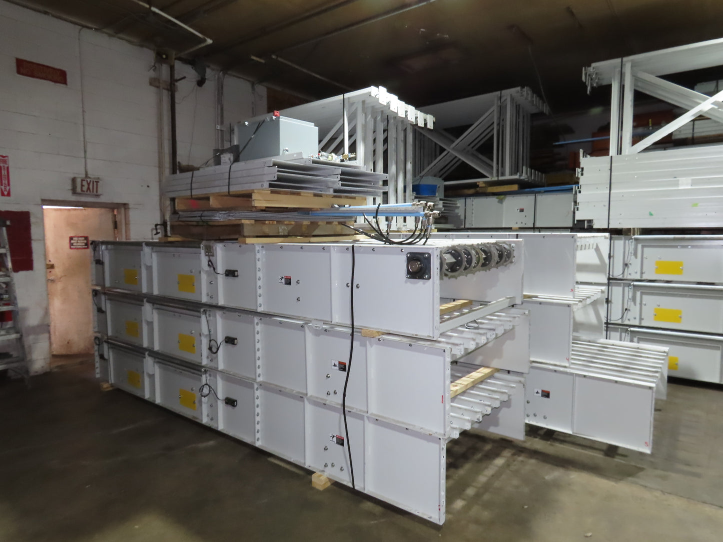 52"x 87' MatTop Roller Belt Conveyor 15Hp 3PH End Drive 10'H Variable Speed VFD