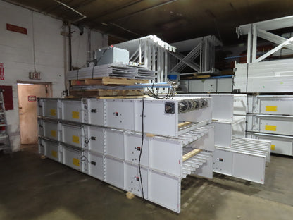 52"x 87' MatTop Roller Belt Conveyor 15Hp 3PH End Drive 10'H Variable Speed VFD