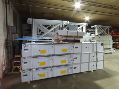 52"x 87' MatTop Roller Belt Conveyor 15Hp 3PH End Drive 10'H Variable Speed VFD