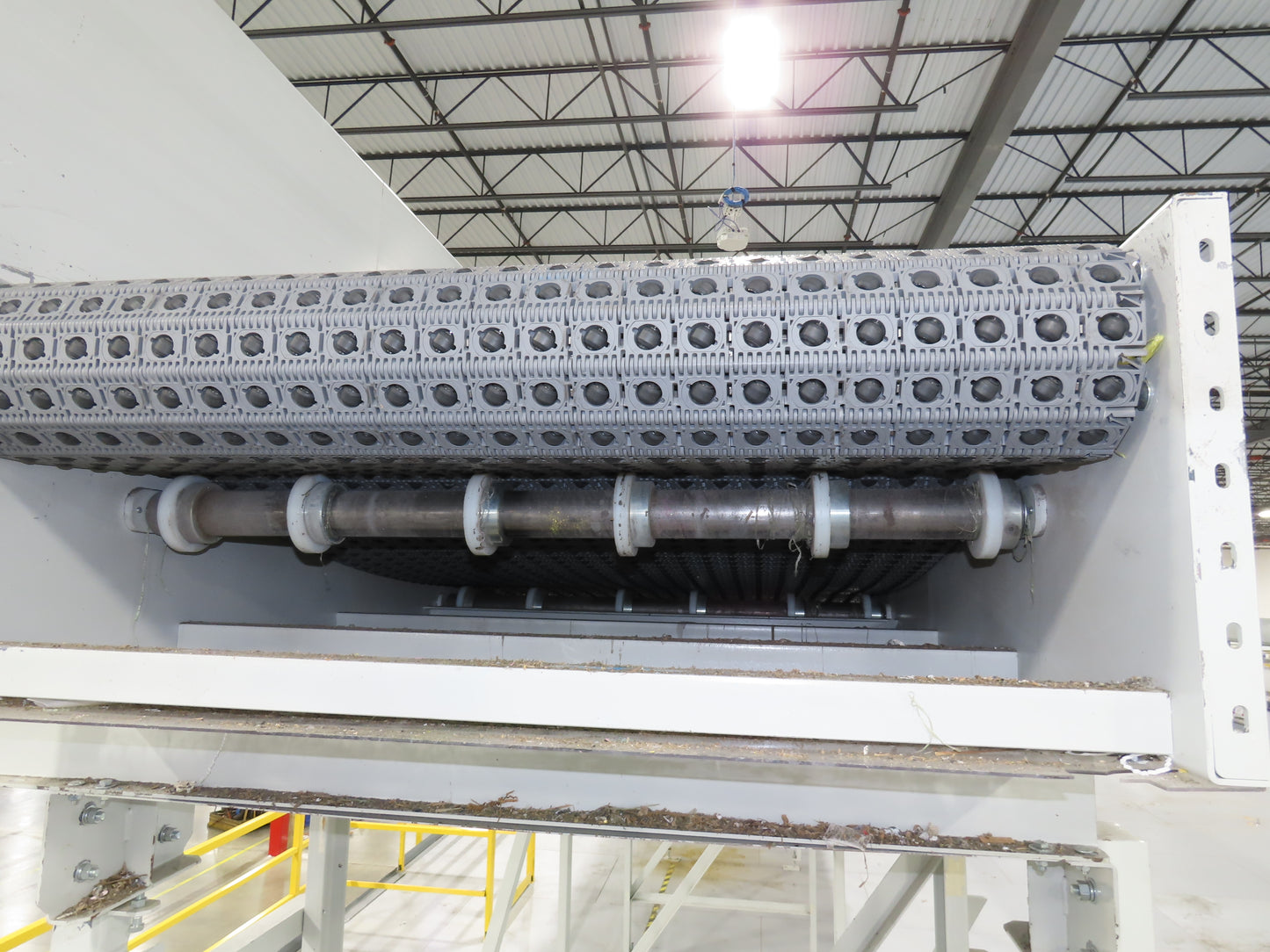 52"x 87' MatTop Roller Belt Conveyor 15Hp 3PH End Drive 10'H Variable Speed VFD