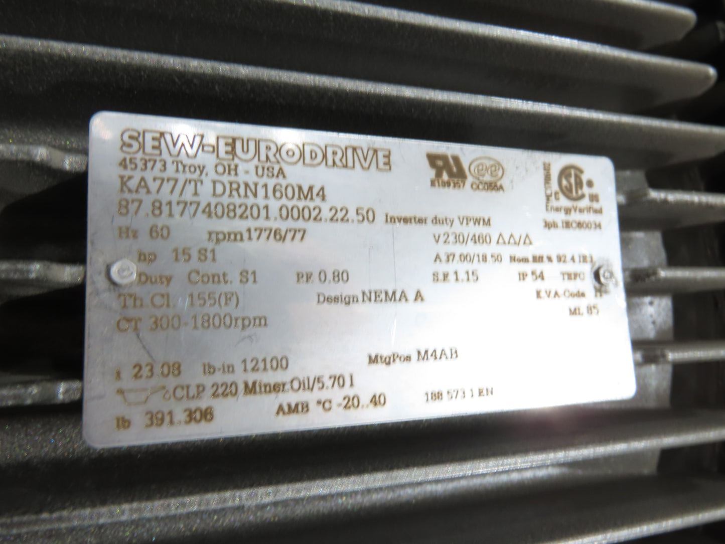 52"x 87' MatTop Roller Belt Conveyor 15Hp 3PH End Drive 10'H Variable Speed VFD