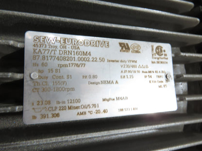 52"x 87' MatTop Roller Belt Conveyor 15Hp 3PH End Drive 10'H Variable Speed VFD