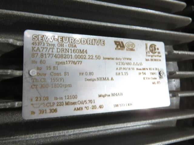 52"x 87' MatTop Roller Belt Conveyor 15Hp 3PH End Drive 10'H Variable Speed VFD