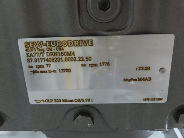 52"x 87' MatTop Roller Belt Conveyor 15Hp 3PH End Drive 10'H Variable Speed VFD