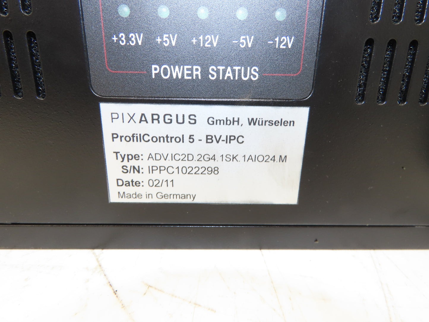 Pixargus 5-BV-IPC ProfilControl Inline Quality Control Industrial PC