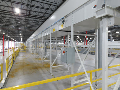 52"x 94' MatTop Roller Belt Conveyor 15Hp 3PH End Drive 10'H Variable Speed VFD