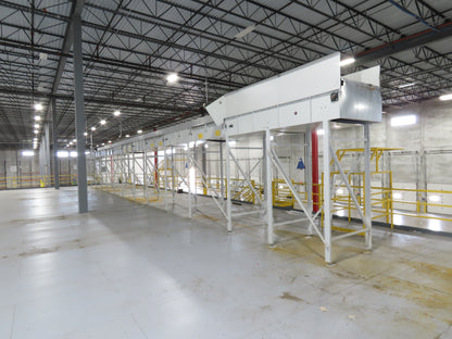 52"x 94' MatTop Roller Belt Conveyor 15Hp 3PH End Drive 10'H Variable Speed VFD