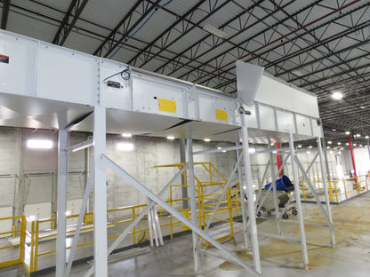 52"x 94' MatTop Roller Belt Conveyor 15Hp 3PH End Drive 10'H Variable Speed VFD