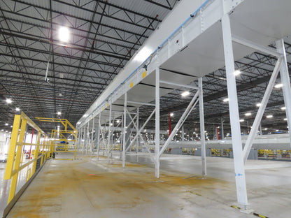 52"x 94' MatTop Roller Belt Conveyor 15Hp 3PH End Drive 10'H Variable Speed VFD