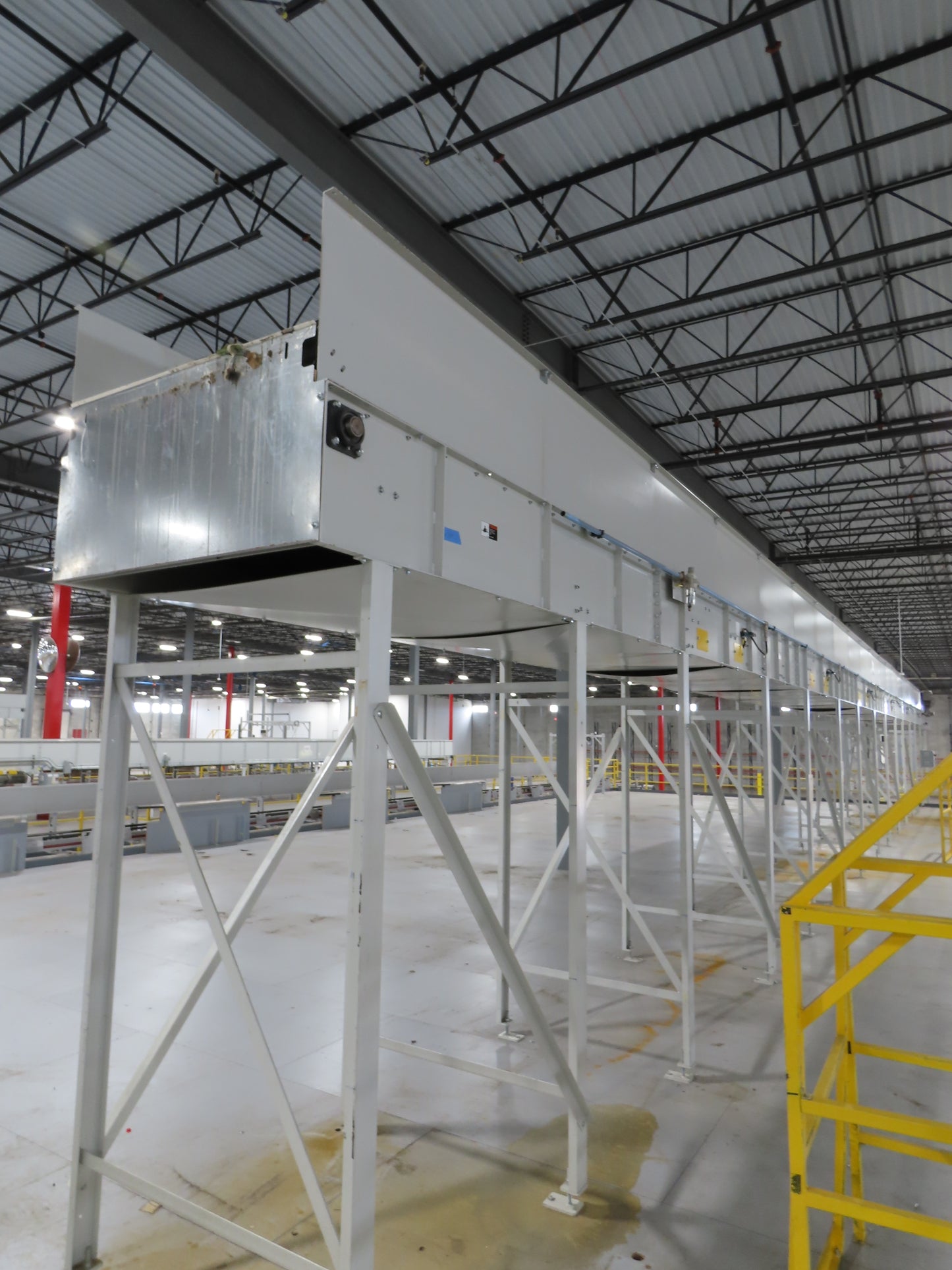 52"x 94' MatTop Roller Belt Conveyor 15Hp 3PH End Drive 10'H Variable Speed VFD