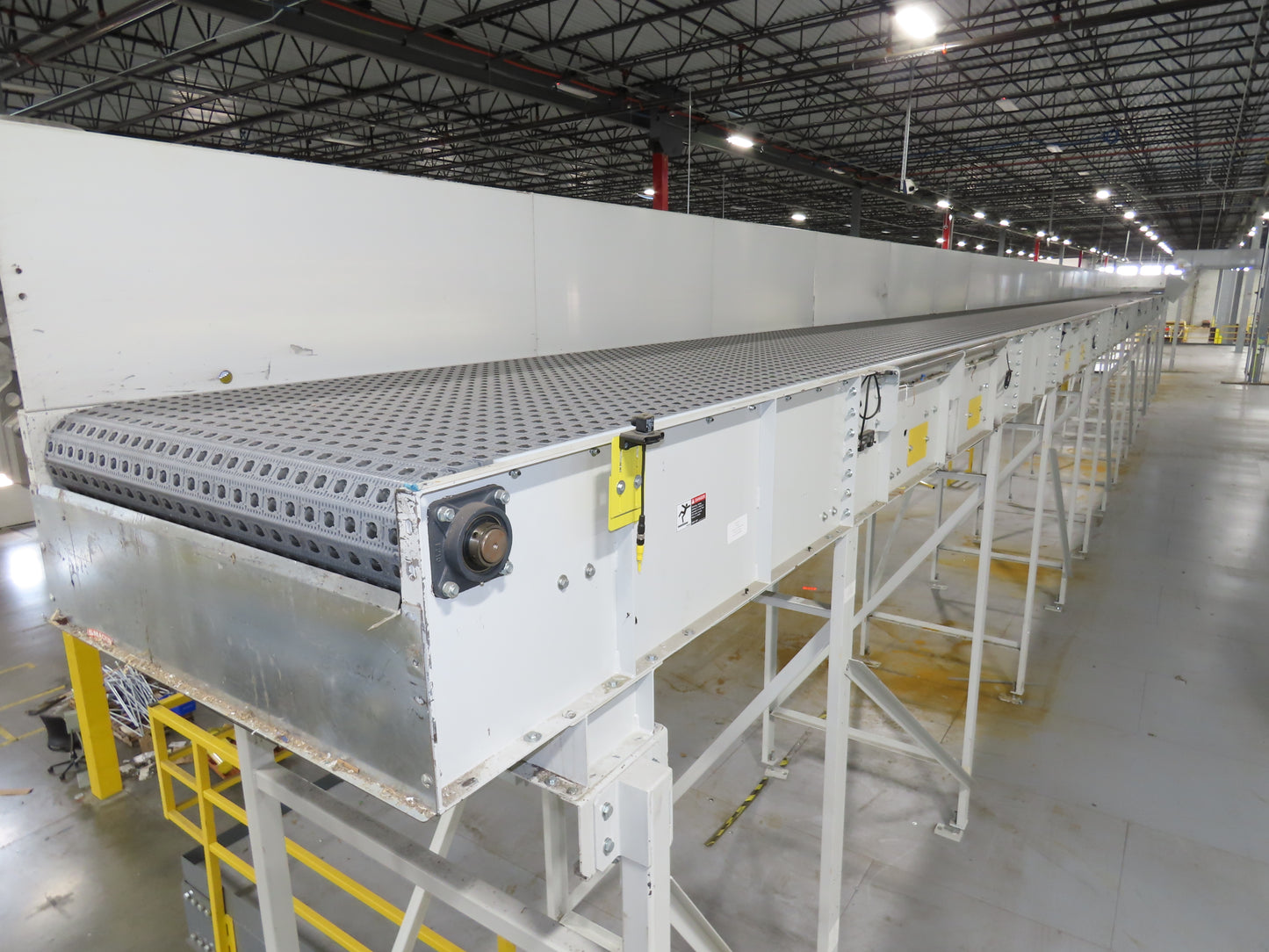 52"x 94' MatTop Roller Belt Conveyor 15Hp 3PH End Drive 10'H Variable Speed VFD