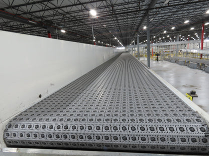 52"x 94' MatTop Roller Belt Conveyor 15Hp 3PH End Drive 10'H Variable Speed VFD