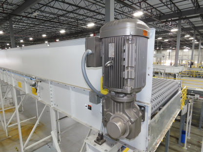 52"x 94' MatTop Roller Belt Conveyor 15Hp 3PH End Drive 10'H Variable Speed VFD