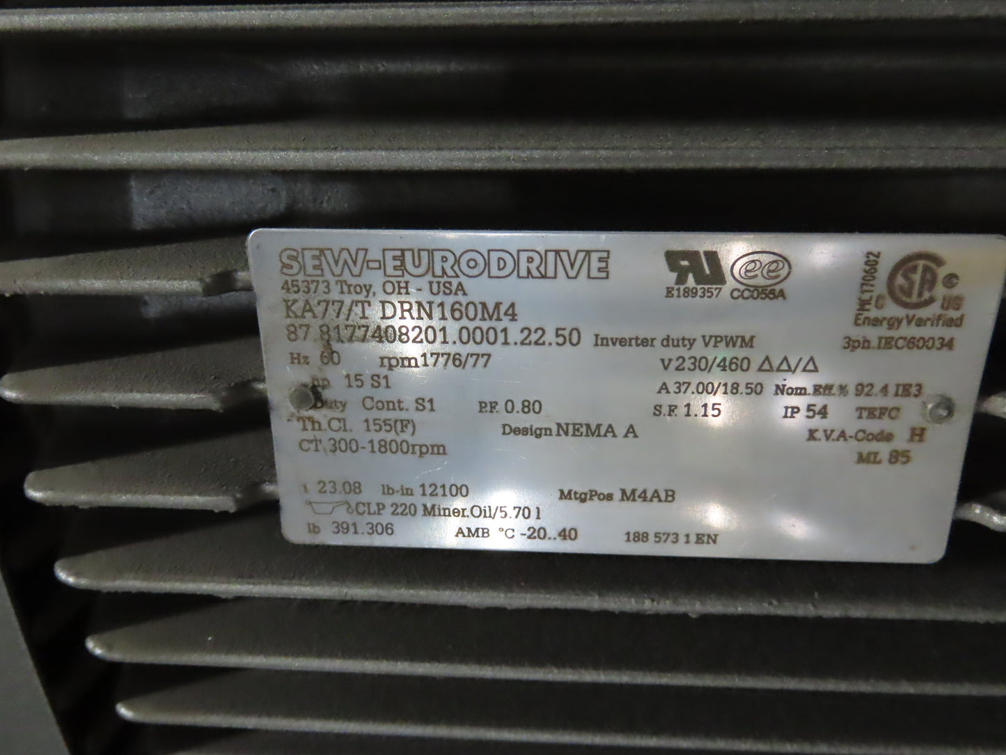 52"x 94' MatTop Roller Belt Conveyor 15Hp 3PH End Drive 10'H Variable Speed VFD