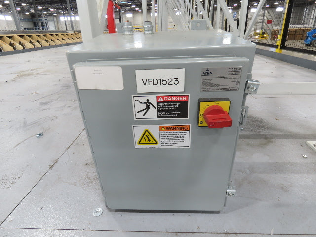 46"x 71' MatTop Roller Belt Conveyor 15Hp 3PH End Drive 10'H Variable Speed VFD