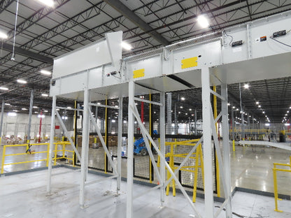 46"x 71' MatTop Roller Belt Conveyor 15Hp 3PH End Drive 10'H Variable Speed VFD