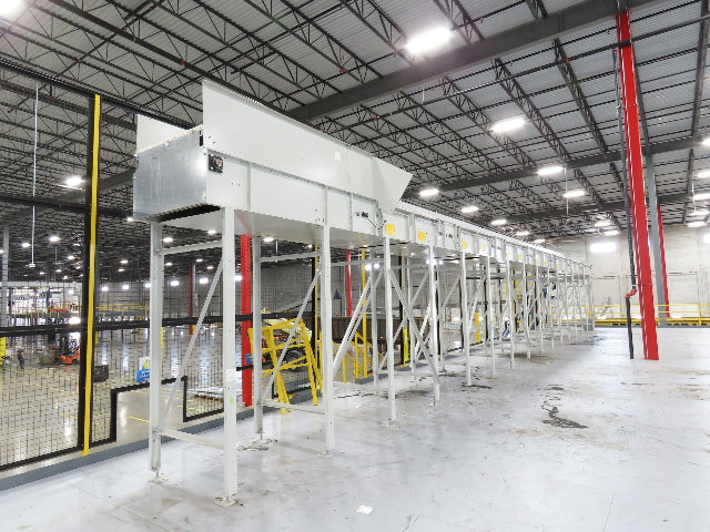 46"x 71' MatTop Roller Belt Conveyor 15Hp 3PH End Drive 10'H Variable Speed VFD